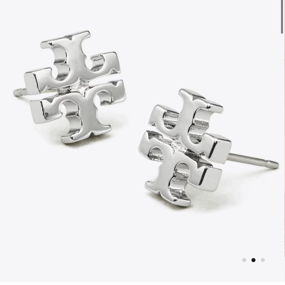 BRAND NEW - Silver Tory Burch Studs